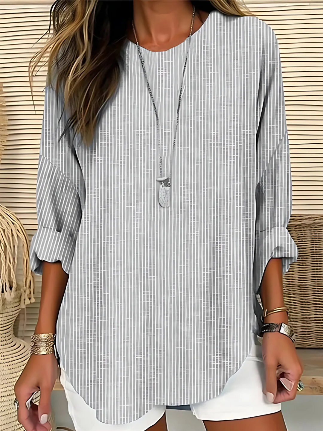 Karen Moree | Striped Blouse