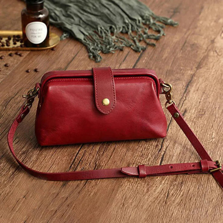 Karen Moree | Classic Compact Bag In Warm Cognac Shade