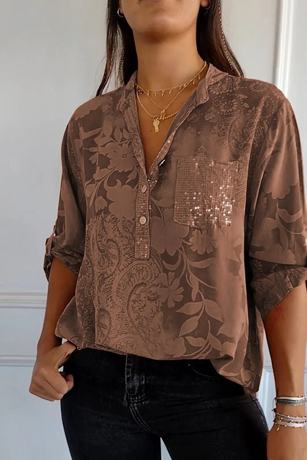 Karen Moree | Elegant Sequin Top