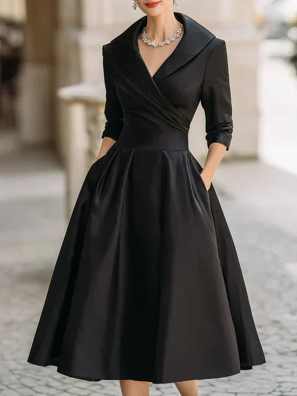 Karen Moree | Midi Dress, Elegant, Refined Details, Practical Pockets