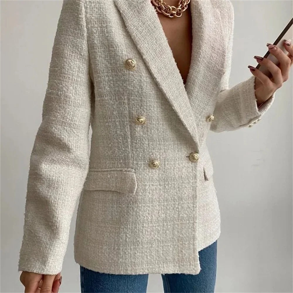 Karen Moree | Stylish Tweed Blazer