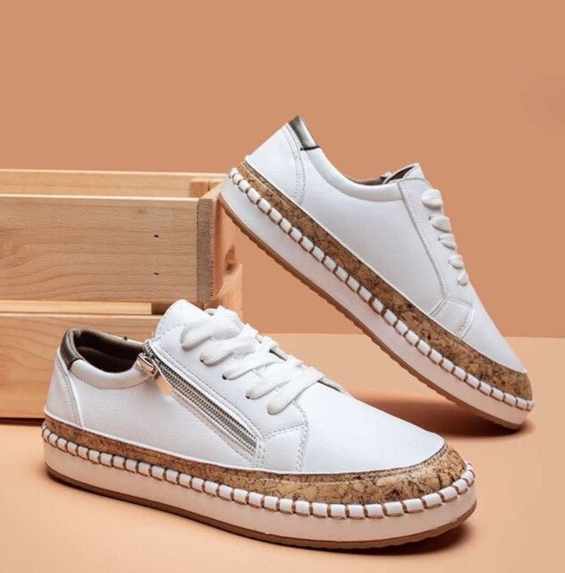 Karen Moree | Floral Orthopedic Zipper Sneakers