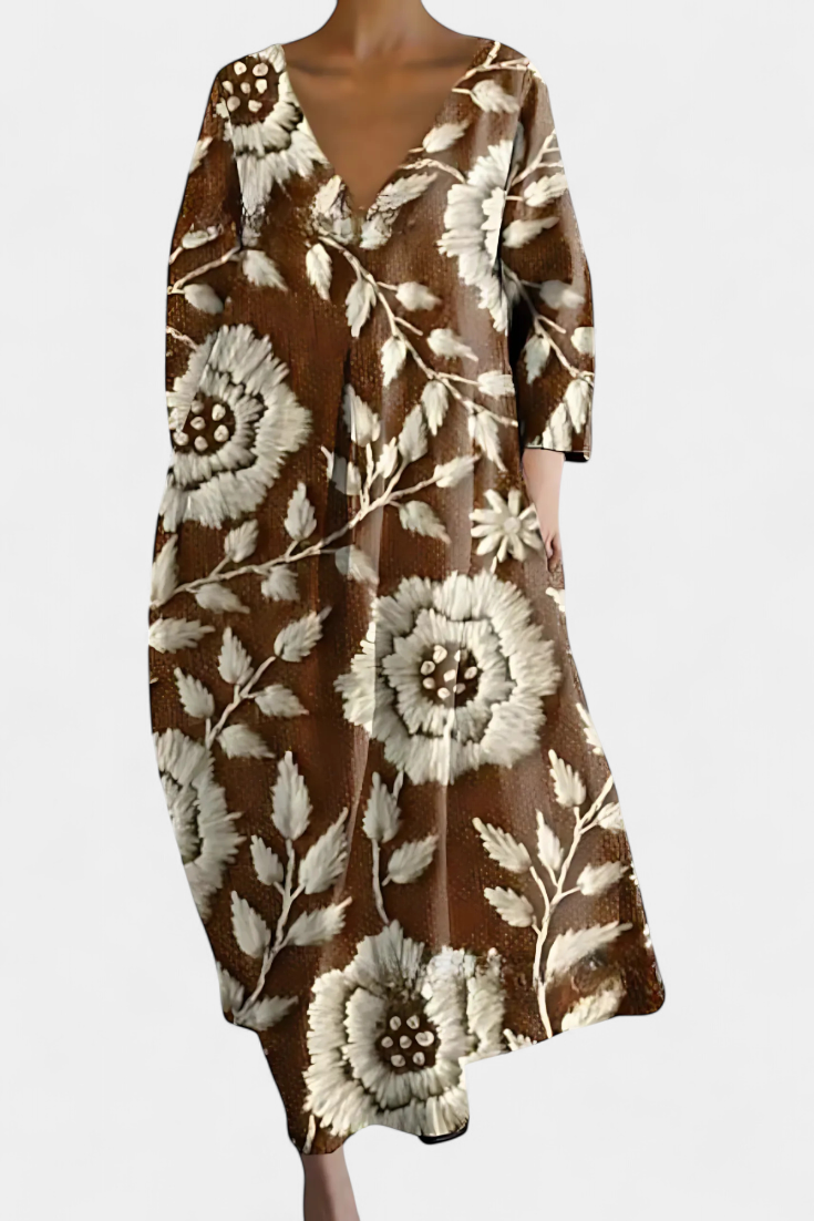 Karen Moree | Art Bloom Midi Dress