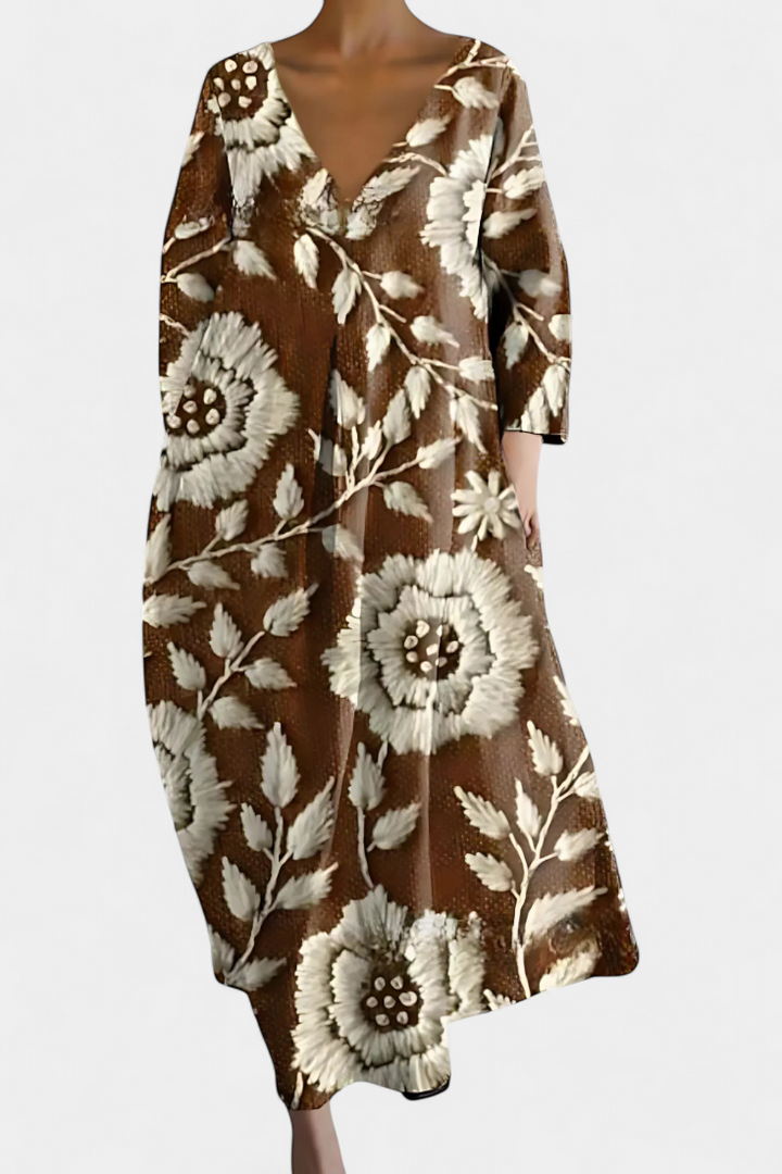 Karen Moree | Art Bloom Midi Dress