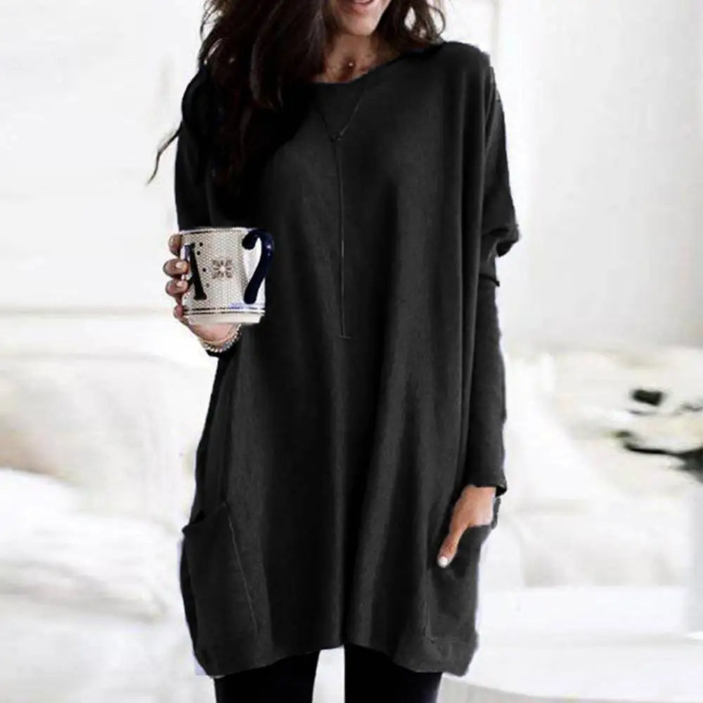 Karen Moree | Long Sleeve Dress With Pockets