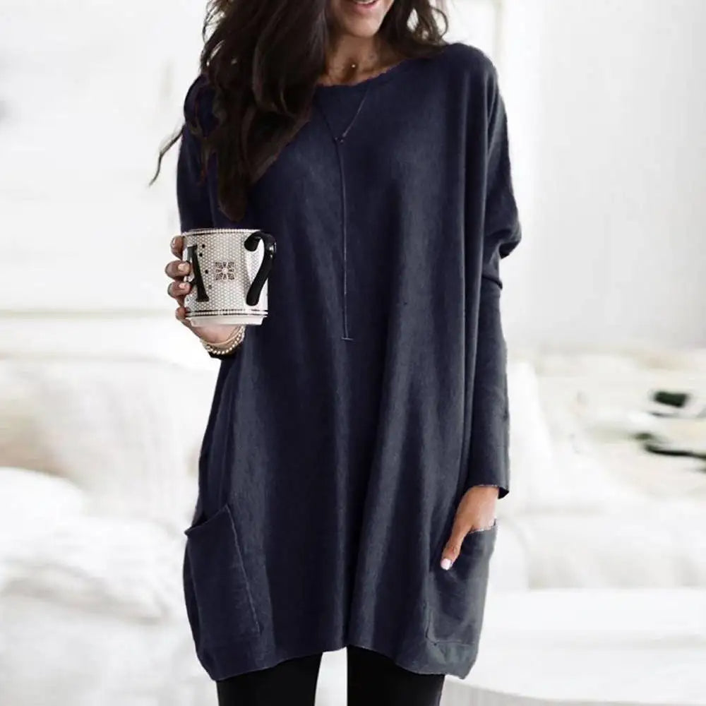 Karen Moree | Long Sleeve Dress With Pockets
