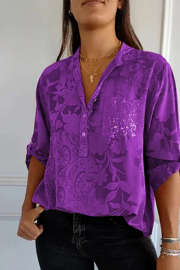 Karen Moree | Elegant Sequin Top