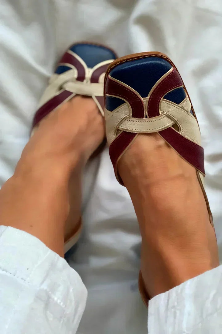 Karen Moree | Tri-Color Slip-On Flats