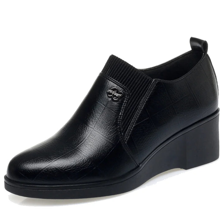 Karen Moree | Fashionable Leather Wedge Shoes