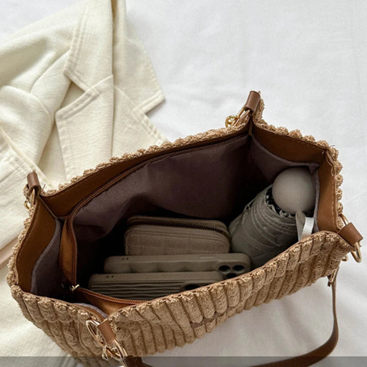 Karen Moree | Large Capacity Corduroy Tote Bag