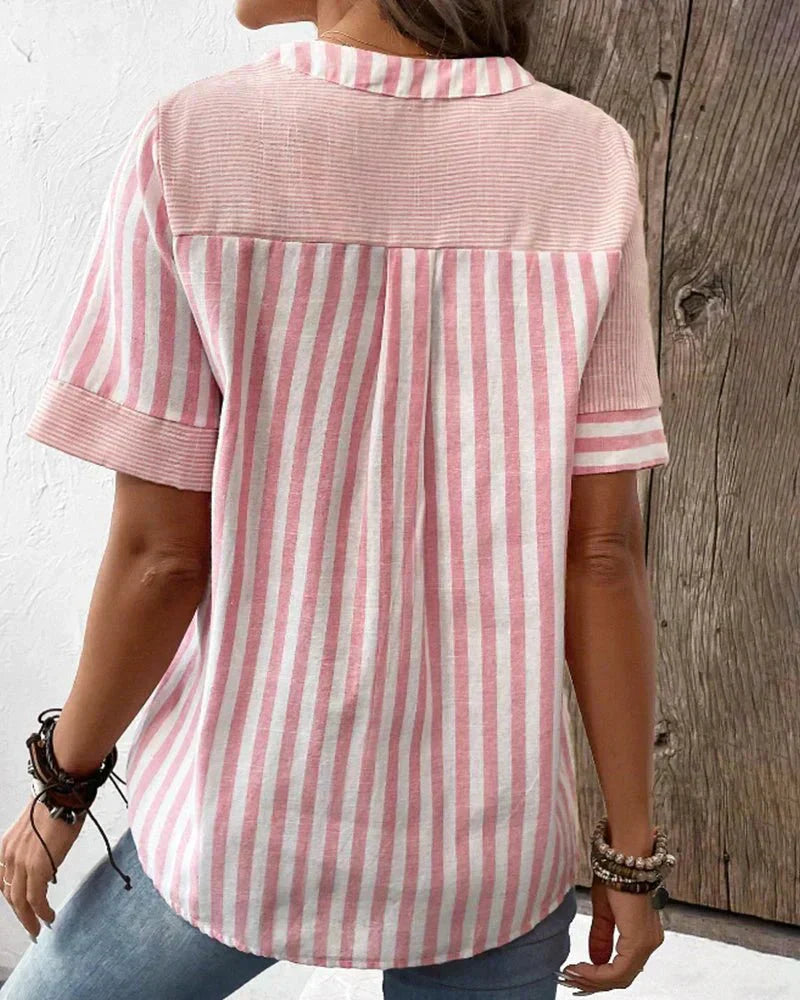 Karen Moree | Soft Striped Blouse