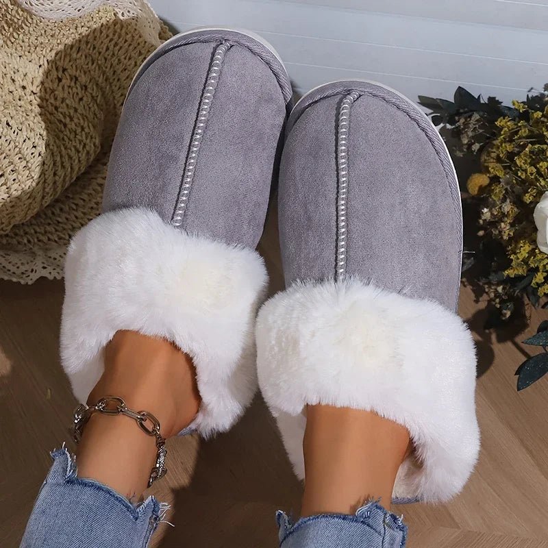 Karen Moree | Non Slip Fur Slippers For Winter