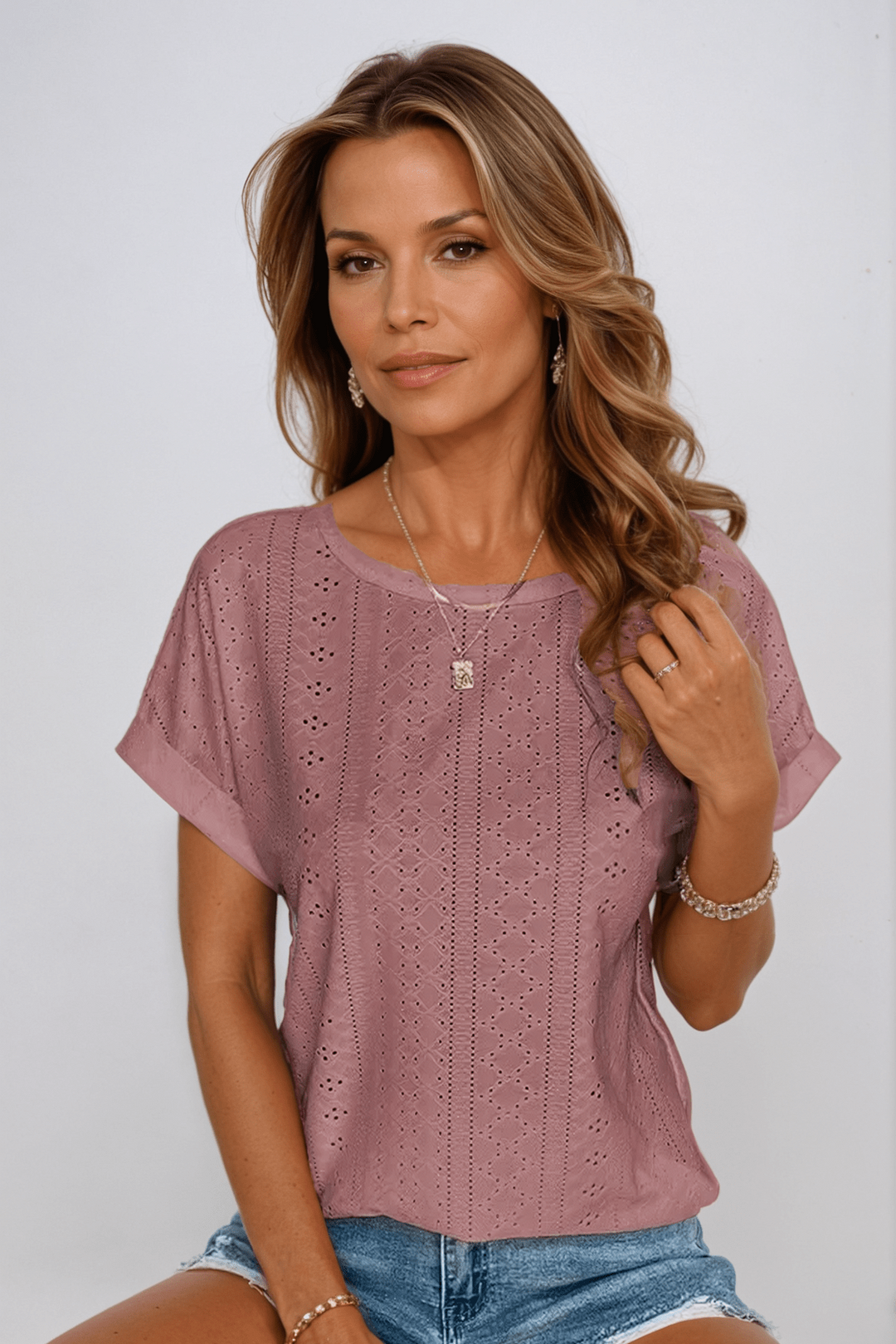 Karen Moree | Eyelet Top