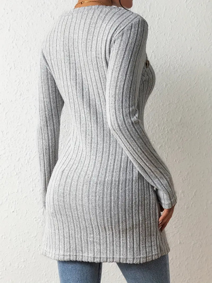 Karen Moree | Ribbed Long Sweater