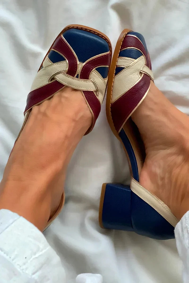 Karen Moree | Tri-Color Slip-On Flats