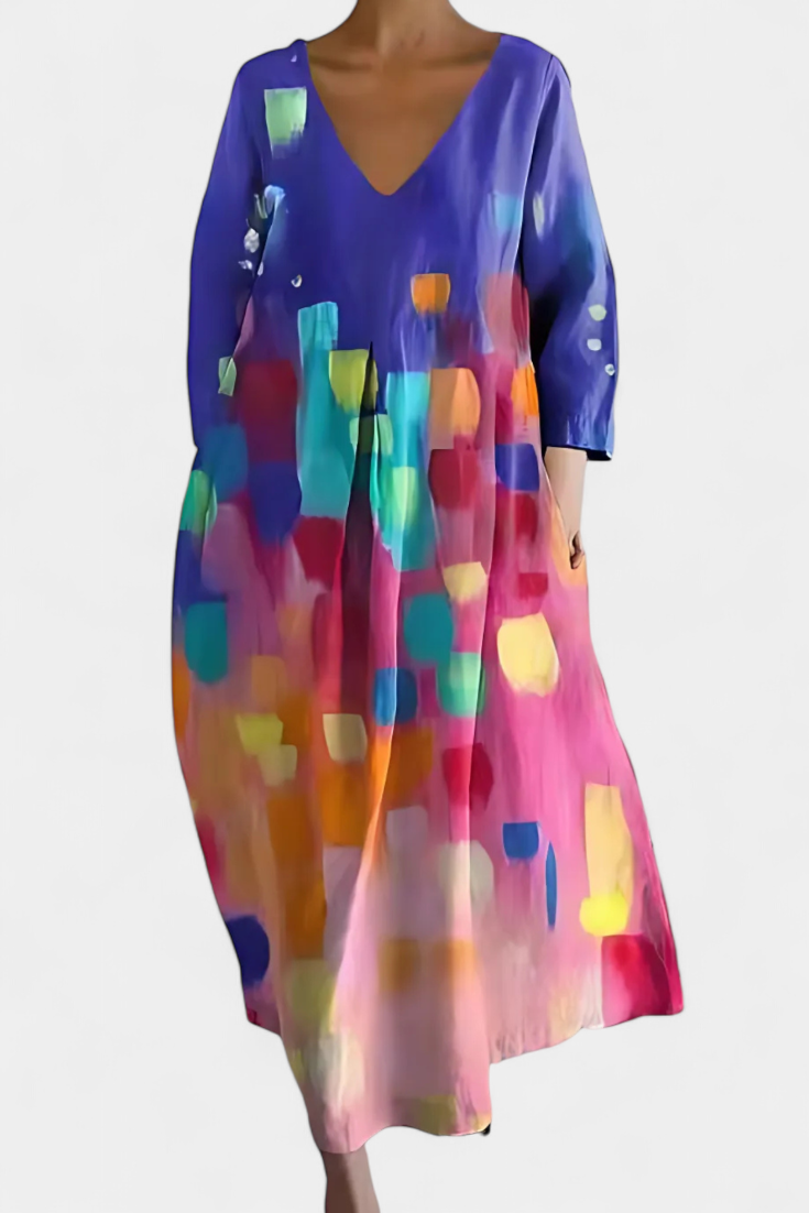 Karen Moree | Art Bloom Midi Dress