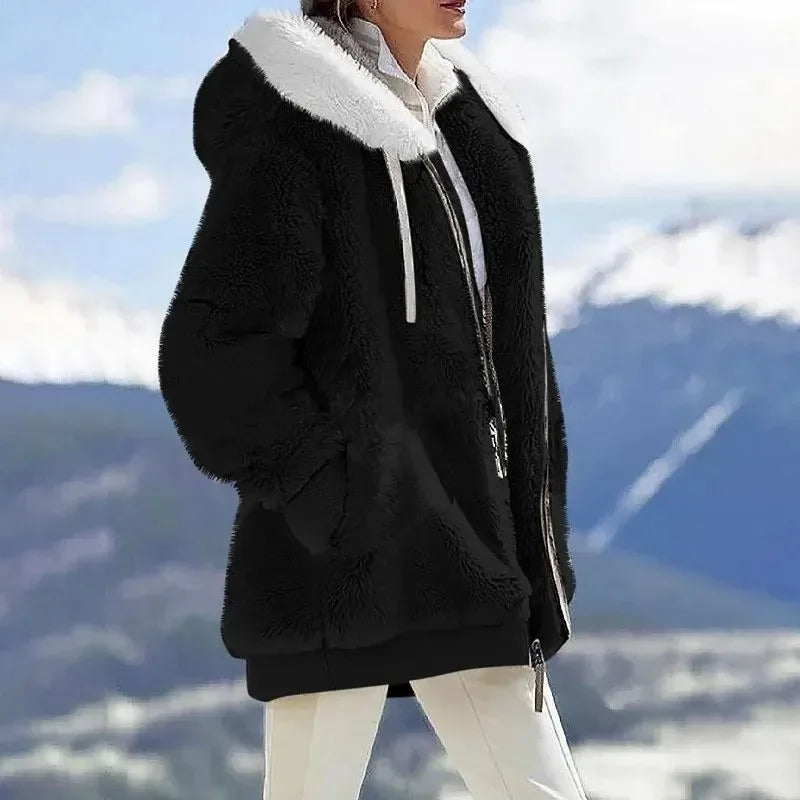 Karen Moree | Winter Jacket, Hooded, Zipper Closure