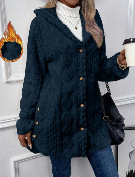 Karen Moree | Plush Hooded Cardigan