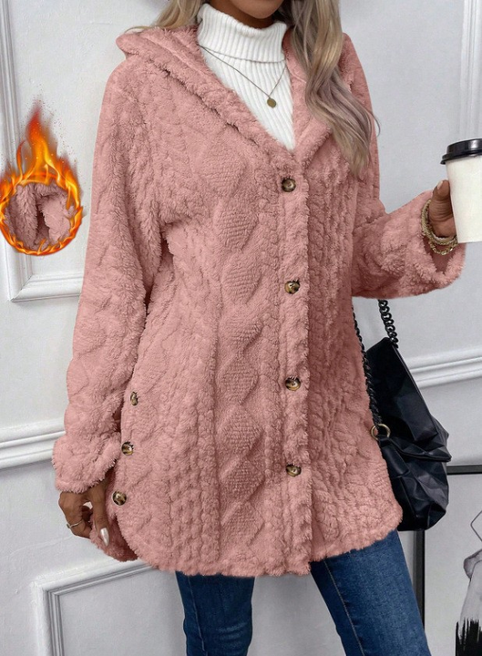 Karen Moree | Plush Hooded Cardigan