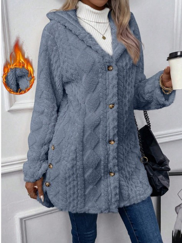 Karen Moree | Plush Hooded Cardigan