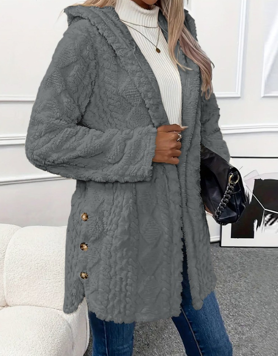 Karen Moree | Plush Hooded Cardigan