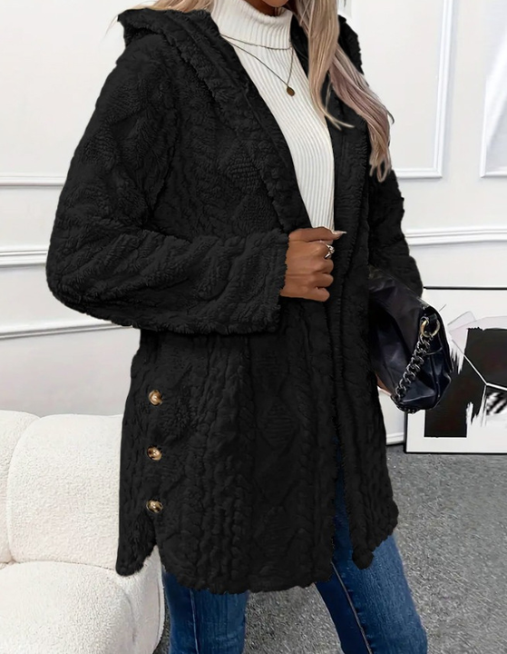 Karen Moree | Plush Hooded Cardigan