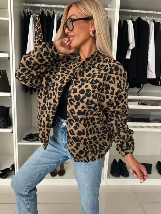 Karen Moree | Stylish Leopard Print Jacket