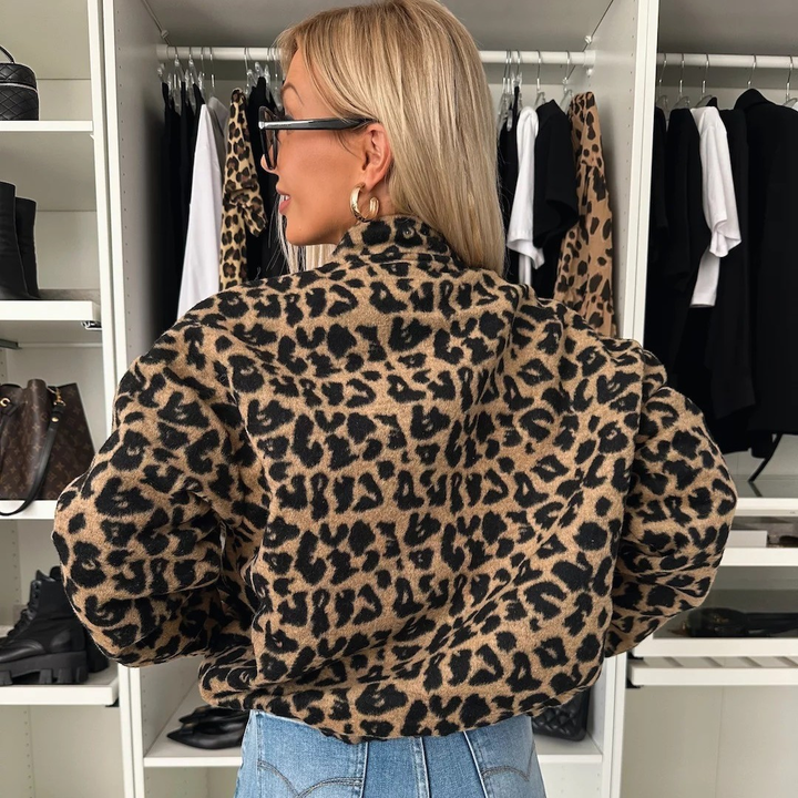 Karen Moree | Stylish Leopard Print Jacket