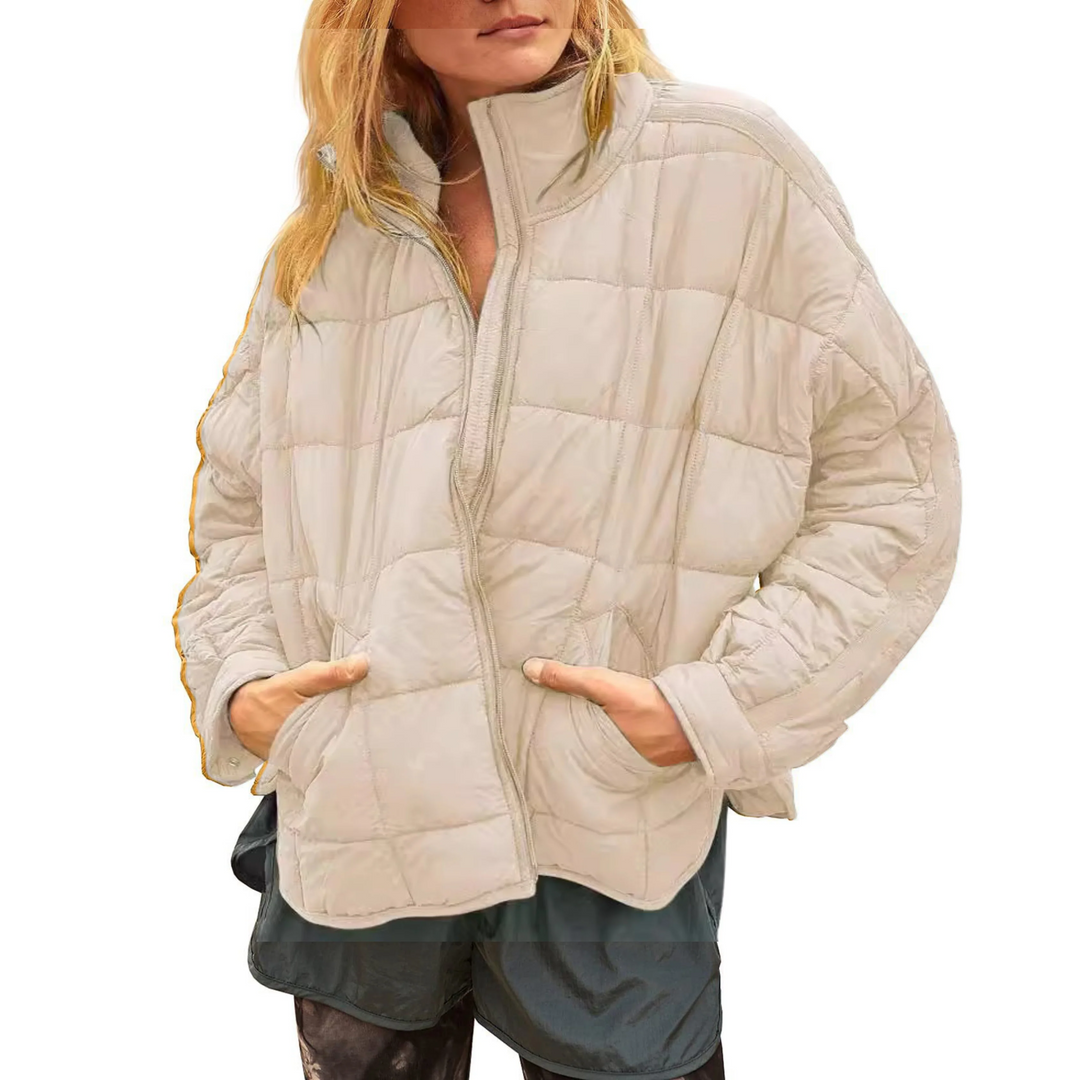 Karen Moree | Lightweight Compact Zip Puffer Jacket
