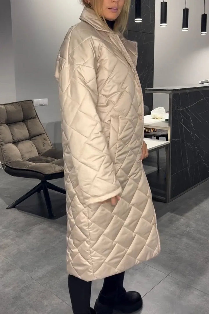 Karen Moree | Quilted Coat With Leopard Lining
