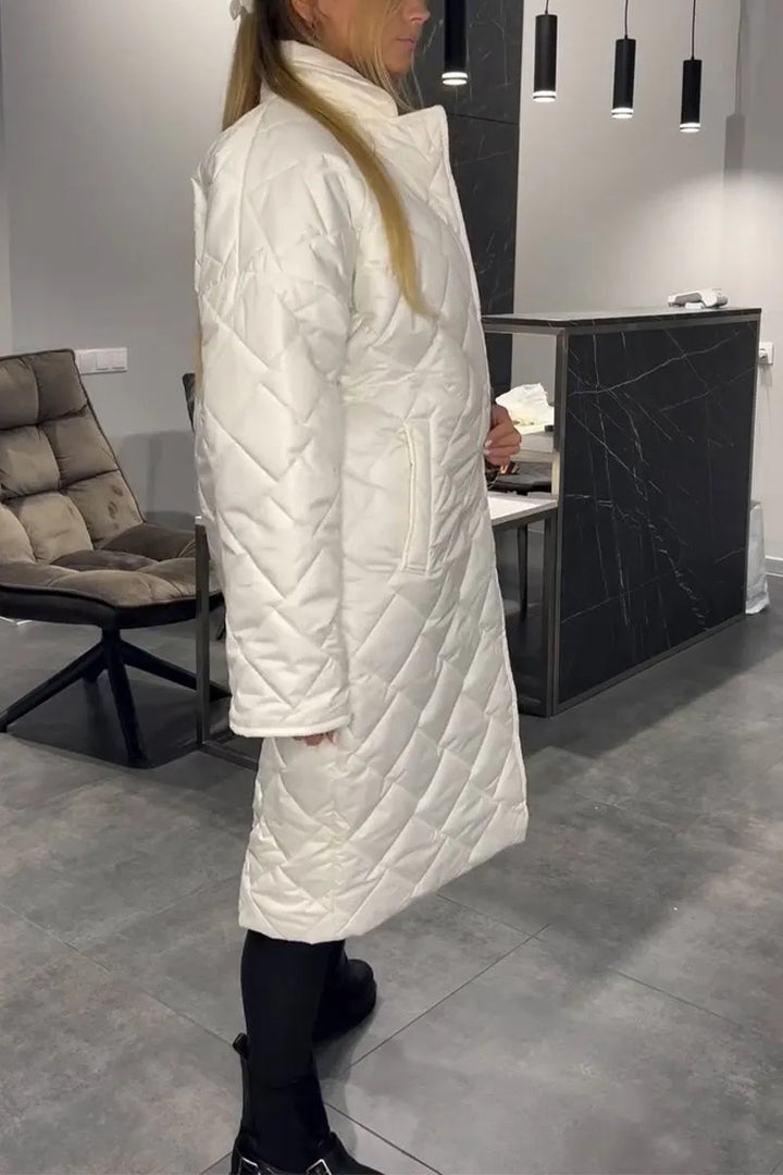 Karen Moree | Quilted Coat With Leopard Lining