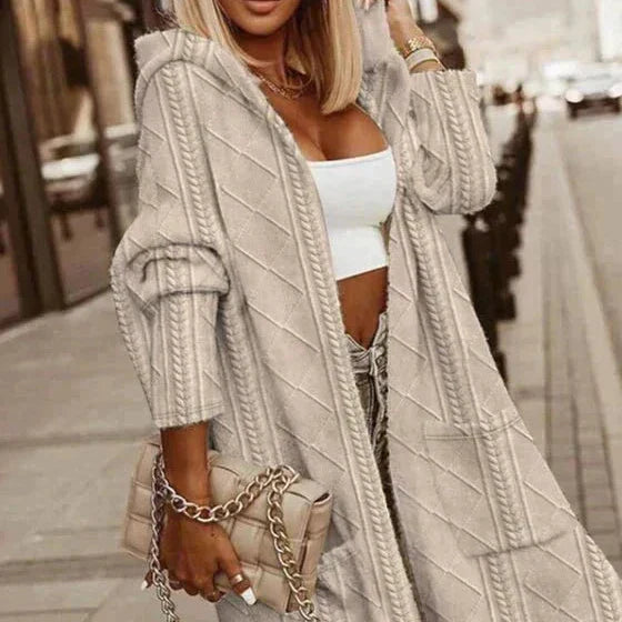 Karen Moree | Extended Length Hooded Cardigan