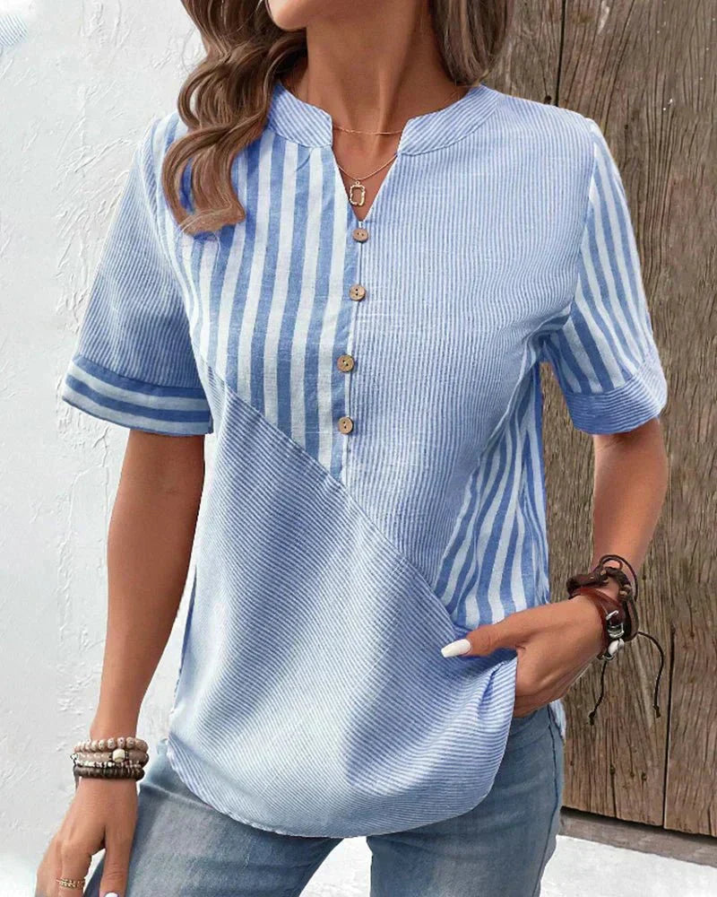 Karen Moree | Soft Striped Blouse