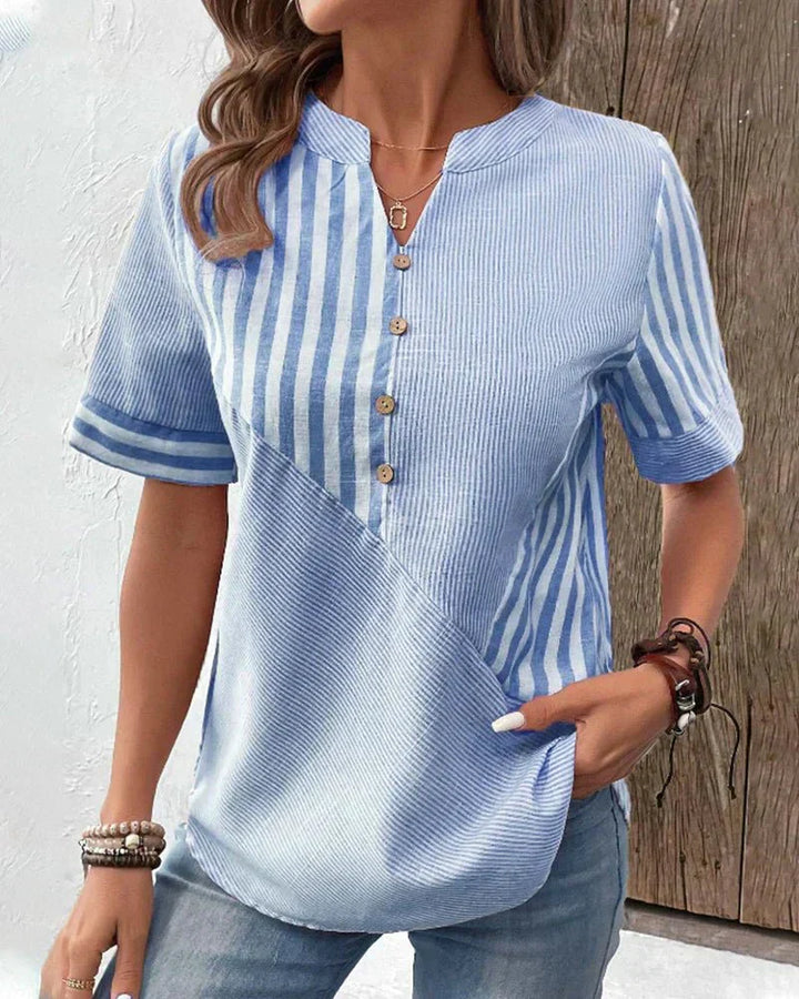 Karen Moree | Soft Striped Blouse