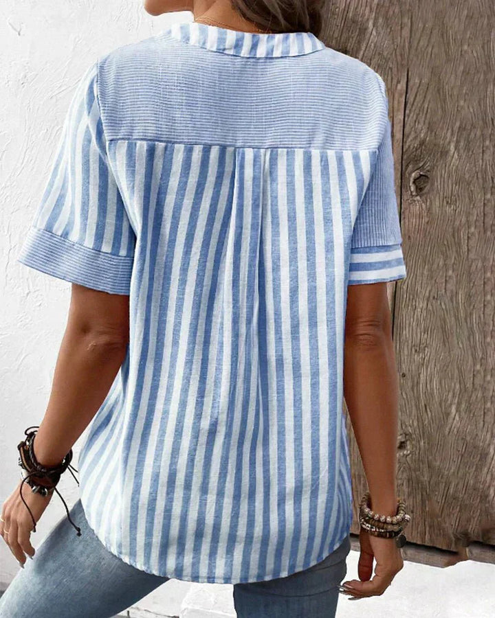 Karen Moree | Soft Striped Blouse