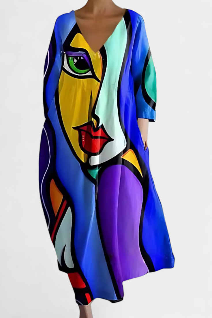 Karen Moree | Art Bloom Midi Dress