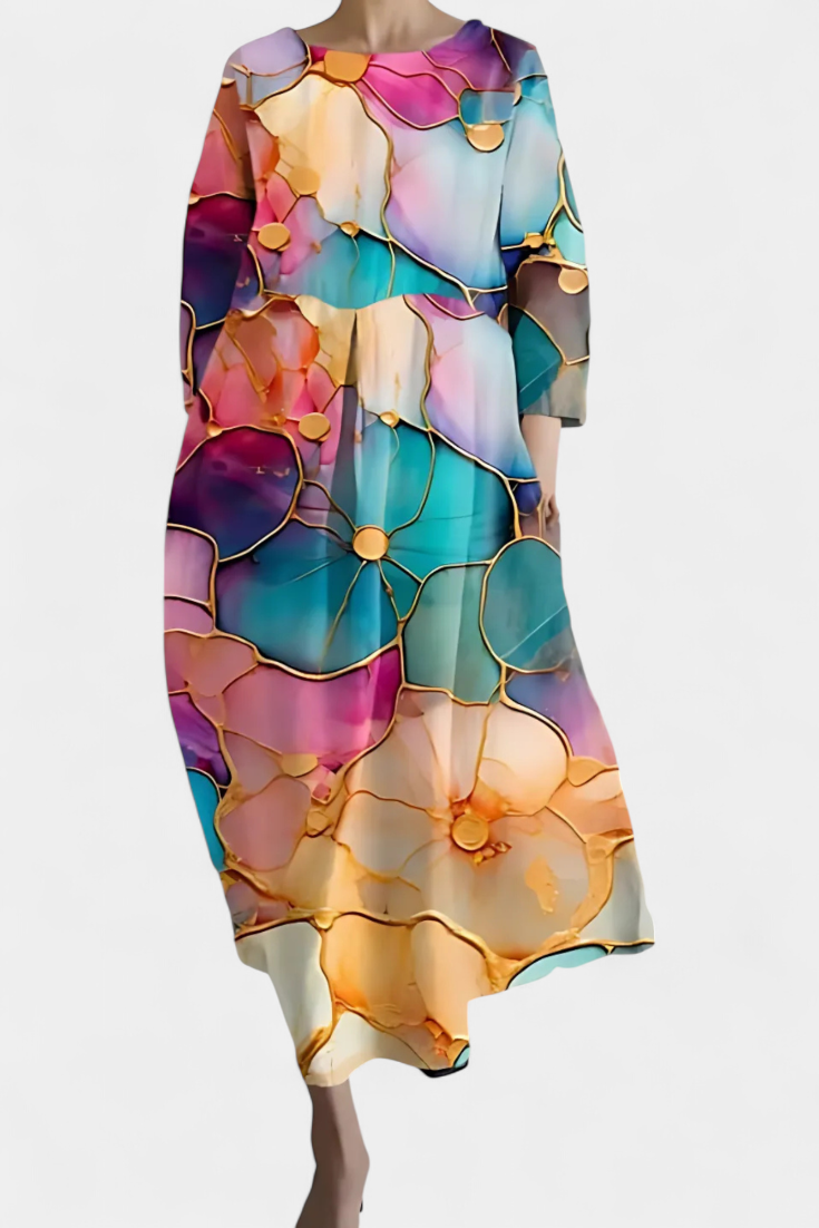 Karen Moree | Art Bloom Midi Dress