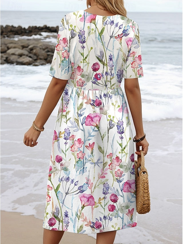 Karen Moree | Floral Midi Dress