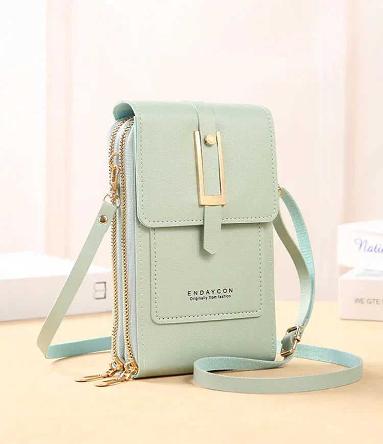 Karen Moree | Leather Cell Phone Crossbody Bag