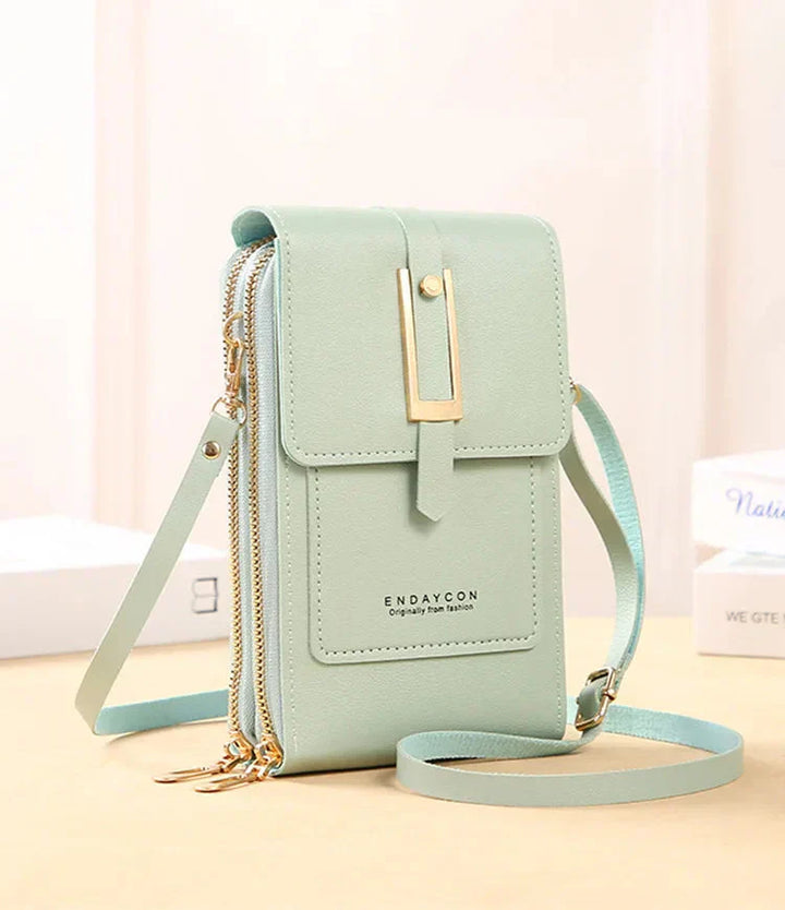 Karen Moree | Leather Cell Phone Crossbody Bag