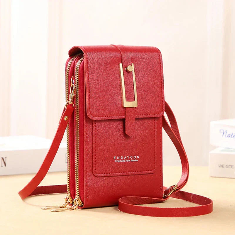 Karen Moree | Leather Cell Phone Crossbody Bag