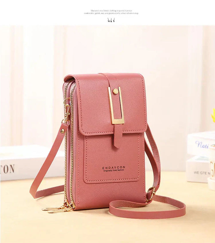 Karen Moree | Leather Cell Phone Crossbody Bag