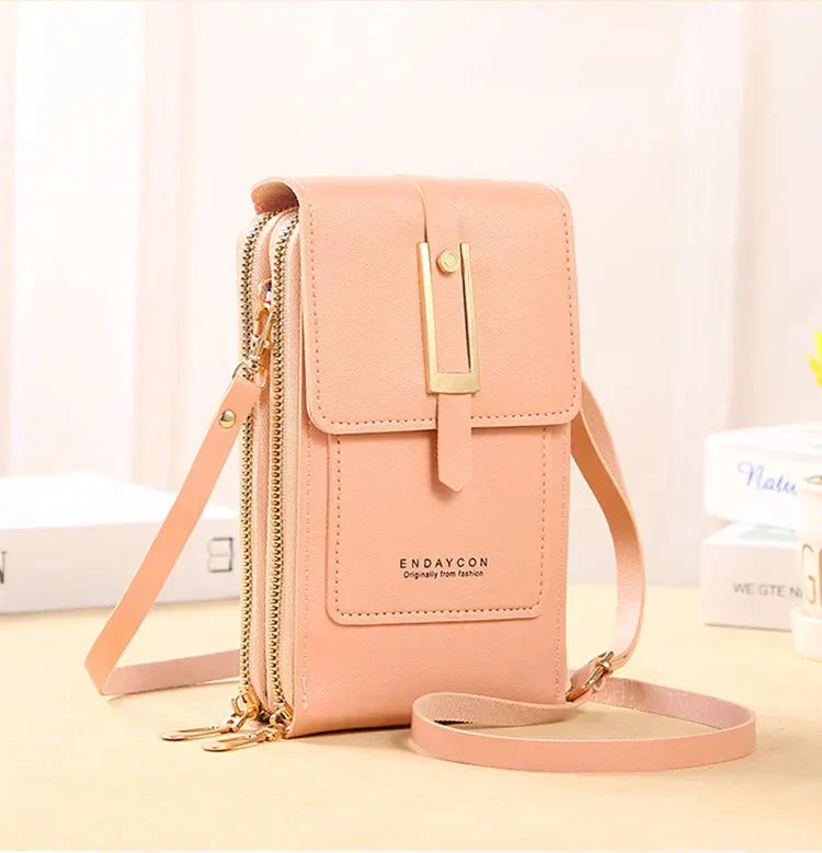 Karen Moree | Leather Cell Phone Crossbody Bag