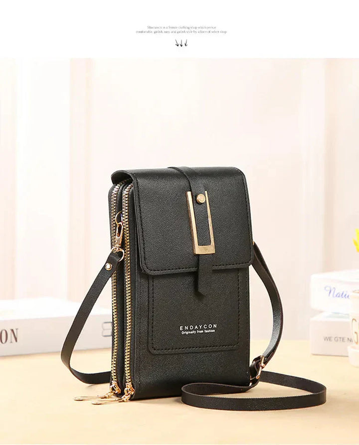 Karen Moree | Leather Cell Phone Crossbody Bag