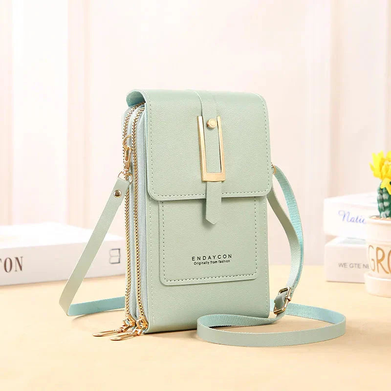 Karen Moree | Leather Cell Phone Crossbody Bag