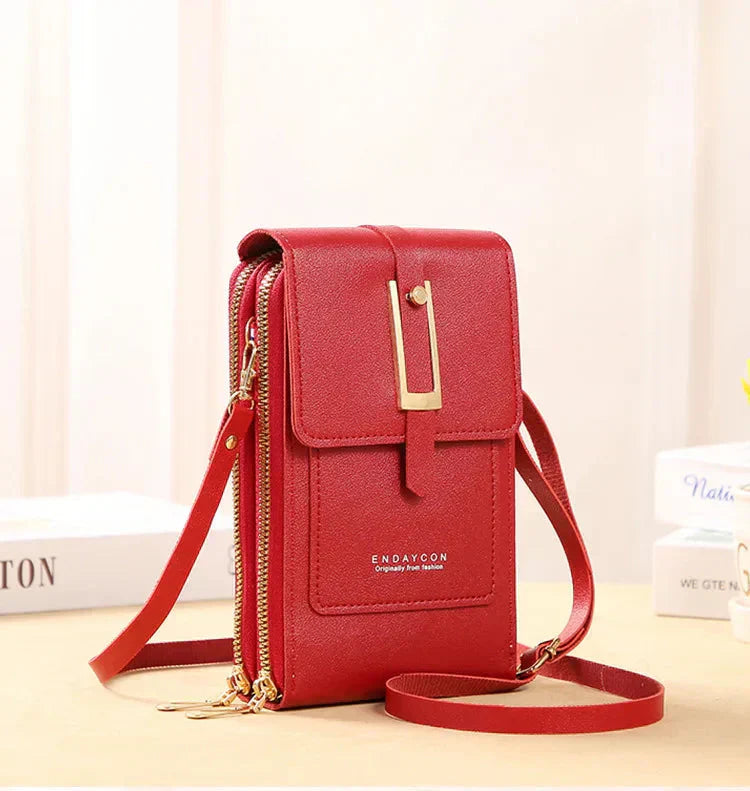 Karen Moree | Leather Cell Phone Crossbody Bag
