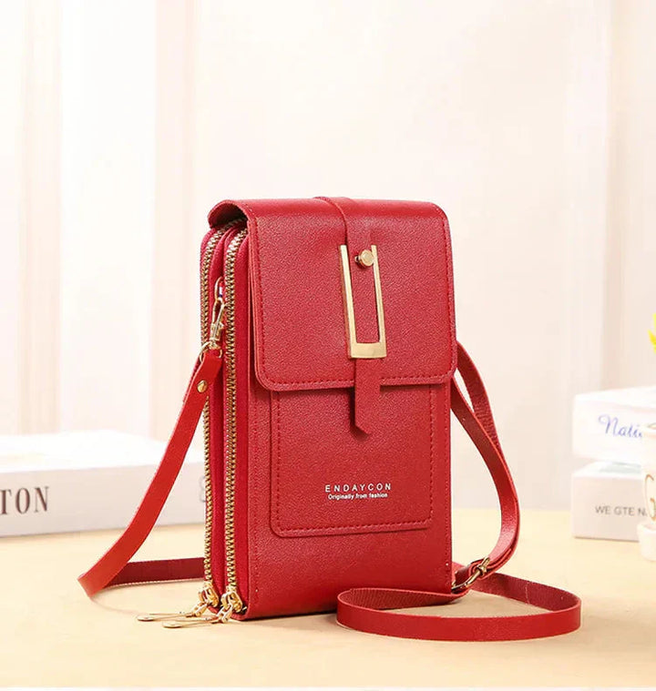 Karen Moree | Leather Cell Phone Crossbody Bag