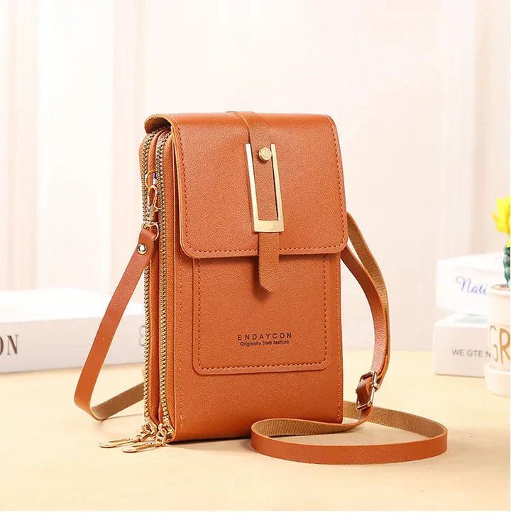 Karen Moree | Leather Cell Phone Crossbody Bag