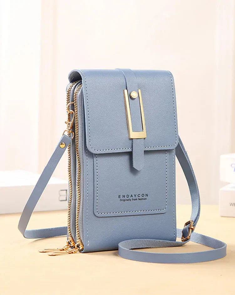 Karen Moree | Leather Cell Phone Crossbody Bag