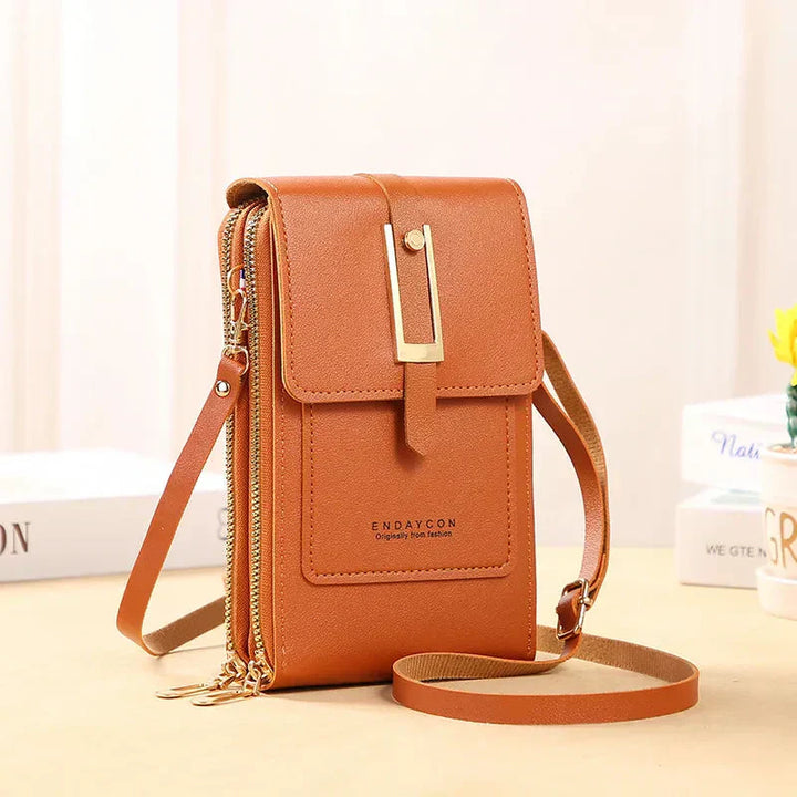 Karen Moree | Leather Cell Phone Crossbody Bag